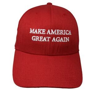 Make America Great Again Strapback Hat Red One Size Outdoor Newhattan